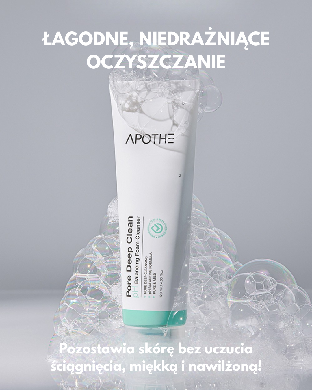 Apothe - Pore Deep Clean pH Balancing Foam - Pianka do Mycia Twarzy – 120 ml