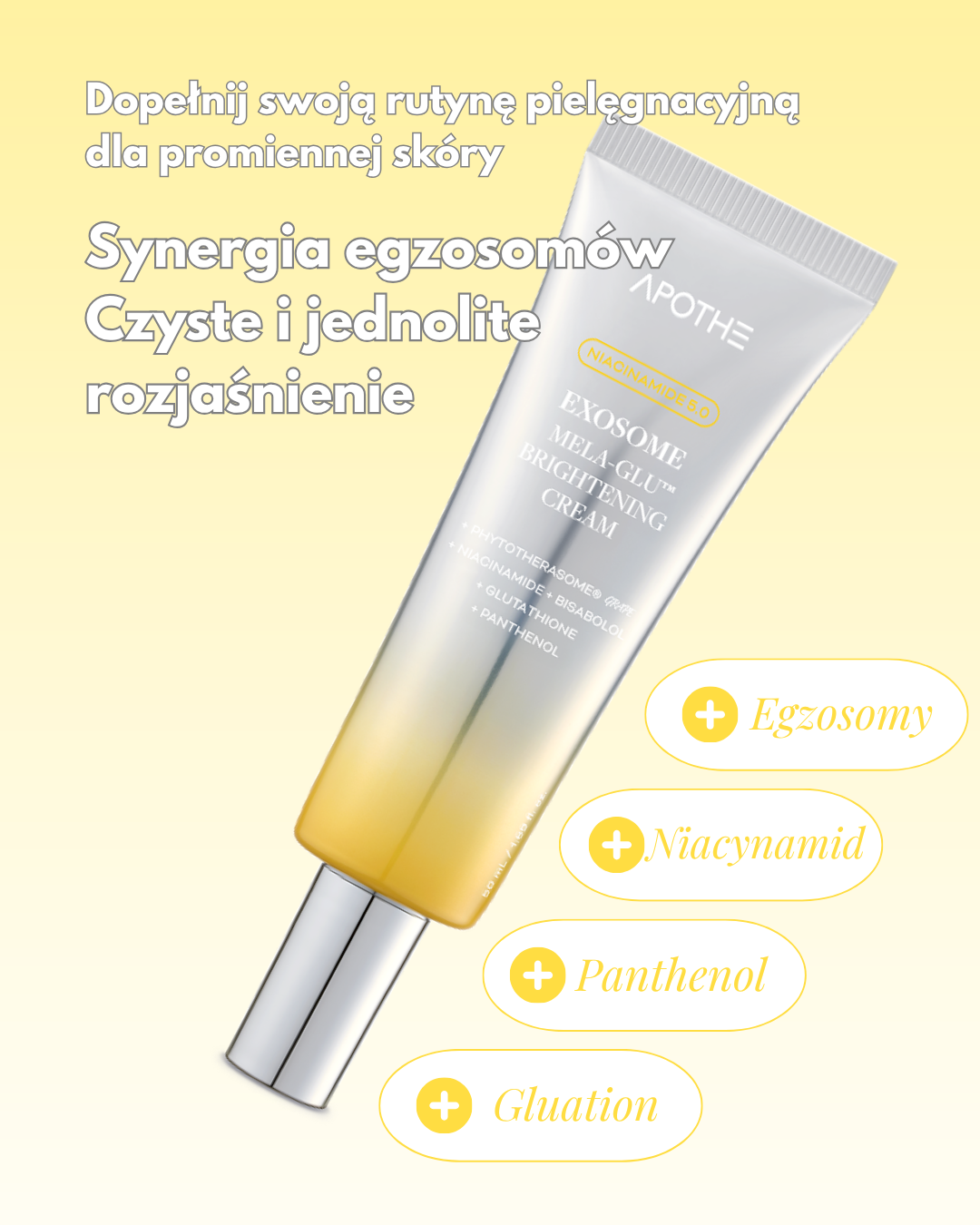 Apothe - Exosome Mela-Glu Brightening Cream - Krem do Twarzy – 50 ml